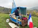 Cet habitant de la Loire a pris le départ du Vendée globe depuis son jardin