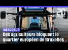 Des agriculteurs bloquent le quartier européen à Bruxelles