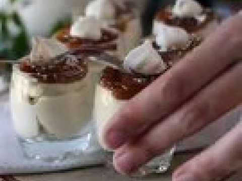 Verrines façon mont blanc à la crème de marron