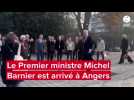 VIDÉO. Le Premier ministre Michel Barnier est arrivé à Angers