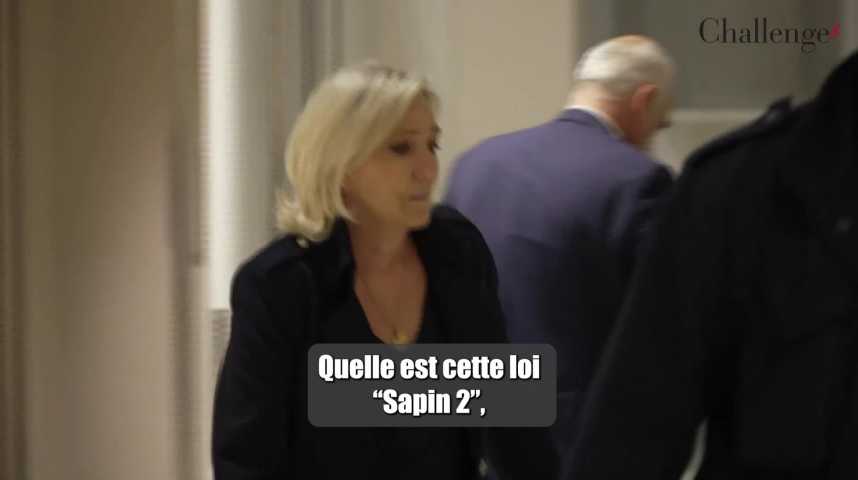 "Sapin 2" : La loi qui pourrait rendre Marine Le Pen inéligible