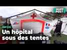 Après le cyclone Chido, un immense hôpital de campagne construit dans un stade à Mayotte