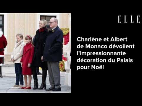 VIDEO : Charlne et Albert de Monaco dvoilent l?impressionnante dcoration du Palais pour Nol