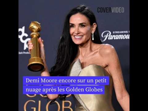 VIDEO : Demi Moore encore sur un petit nuage aprs avoir remport son premier trophe d'actrice