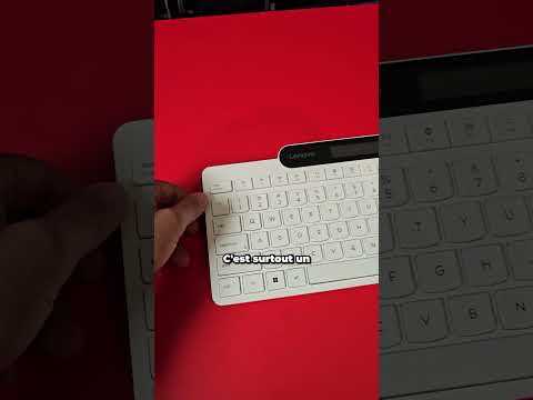 Ce clavier Lenovo se recharge tout seul avec n'importe quelle source de lumière ! #ces #lenovo