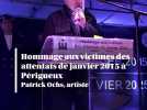 Hommage aux victimes des attentats de janvier 2015 à Périgueux