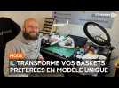 Il transforme vos baskets préférées en modèle unique