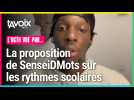 La proposition de SenseiDMots sur les rythmes scolaires vue par des lycéens de Gondecourt