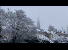 La neige a recouvert le chef-lieu de la province de Luxembourg dès mercredi après-midi