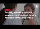 VIDEO. Écrans, activité physique, vaccins : quoi de neuf dans le nouveau carnet de santé ?