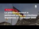 VIDEO. Allemagne : le président dissout le parlement et fixe des élections législatives au 23 février 2025