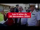 VIDEO. Les 5 infos du 30 décembre 2024