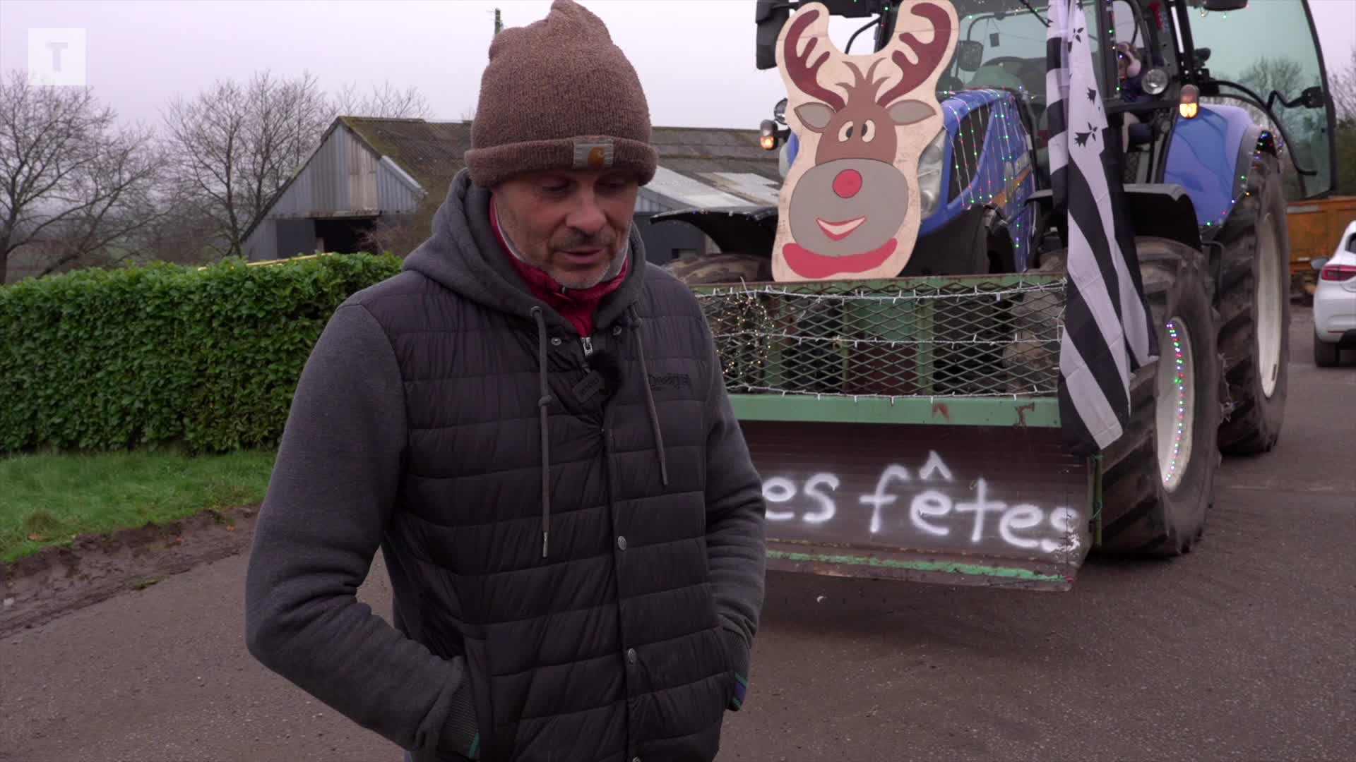 En Bretagne, les agriculteurs de plus en plus nombreux à parader pour Noël [Vidéo]