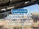 Confédération Paysanne/agrivoltaïsme