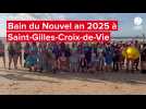 VIDÉO. « Elle est chaude ! » Pour le Nouvel an, ils se baignent à Saint-Gilles-Croix-de-Vie