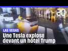 Las Vegas : Une Tesla explose et fait un mort devant un hôtel Trump