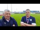 Christophe et Eric Bisot après la finale de la Coupe Charente féminine à huit