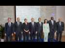 Italie: Arrivée des ministres des Affaires étrangères du G7 et photo de groupe