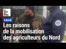 Benoît Raux, secrétaire général de la FDSEA 59 explique les raisons de la mobilisation des agriculteurs du Nord à Lille