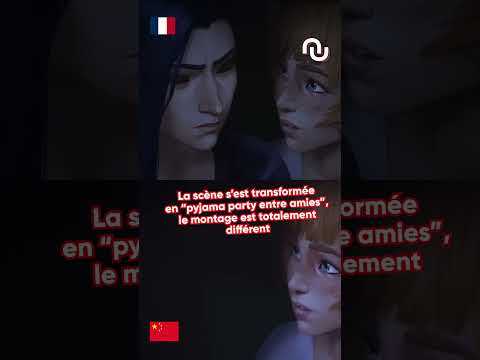 Les lesbiennes EFFACÉES de la version chinoise d'ARCANE #shorts