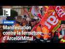 Plus de 250 manifestants après l'annonce de la fermeture d'ArcelorMittal Denain