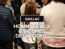 hommage aux 5 victimes de l'accident à Gaillac