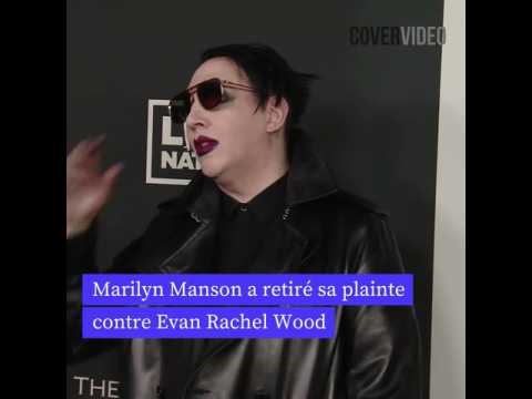 VIDEO : Marilyn Manson retire sa plainte en diffamation contre Evan Rachel Wood