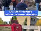 Quand les agriculteurs déversent du fumier sur le centre des impôts de Draguignan