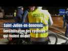 Douane de Perly : sensibilisation des cyclistes qui roulent de nuit