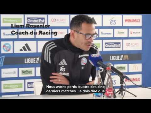 Liam Rosenior (Racing) avant le déplacement à Brest