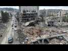 Images aériennes des destructions à Nabatiyé, au sud du Liban