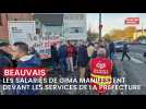 Les salariés de GIMA manifestent devant les services de la préfecture de Beauvais