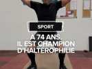 74 ans, champion de France d'haltérophilie