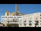 Emmanuel Macron visite le chantier de Notre-Dame