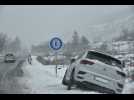 Montagne catalane (66) - Tempête de neige et conditions de circulation difficiles