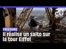 Il réalise un salto sur la Tour Eiffel