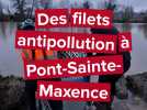 Pose de filets antipollution à Pont-Sainte-Maxence