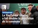 Le YouTubeur de l'année, Inoxtag, a fait doubler la population du village d'Esquerchin