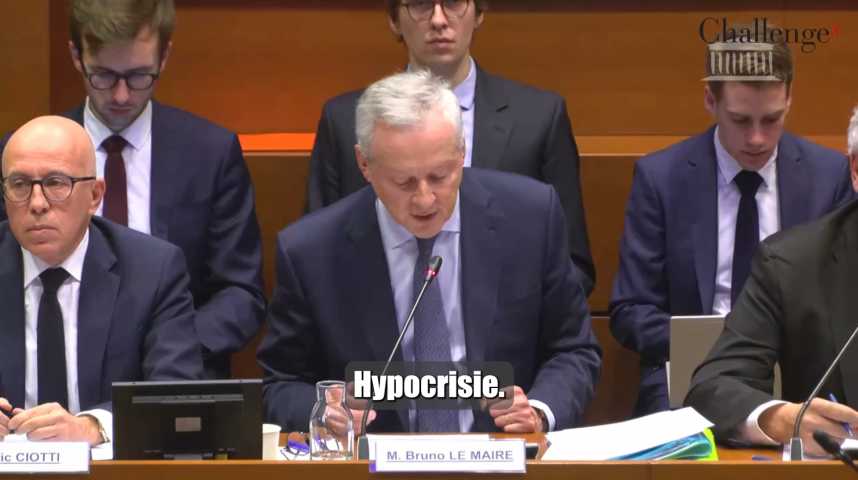 Déficit: Bruno Le Maire dénonce "l'hypocrisie" des députés