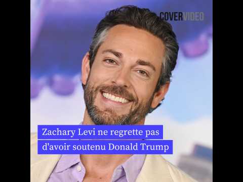 VIDEO : Zachary Levi ne regrette pas d'avoir soutenu Donald Trump