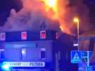 Incendie au-dessus du restaurant Il diablo à Martelange