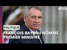 François Bayrou nommé Premier ministre