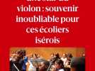 Ces écoliers isérois ont joué avec une star mondiale du violon