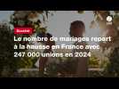 VIDEO. Le nombre de mariages repart à la hausse en France avec 247 000 unions en 2024