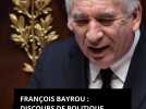 Discours de politique générale de François Bayrou : La feuille de route