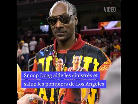 VIDEO : Snoop Dogg aide les sinistrs et honore les pompiers sur le terrain