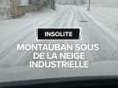 Insolite : de la neige industrielle recouvre Montauban