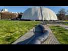 À Paris, le ballon captif du parc André Citroën part en repos hivernal et recycle son hélium