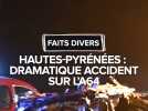 Hautes-Pyrénées : deux morts dans un accident de la route sur l'A64 près de Tarbes