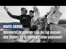 Haute-Savoie : les jeunes agriculteurs de la Confédération paysanne tournent un clip de rap paysan